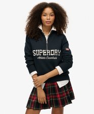 Slouchy Graphic Half Zip Jumper