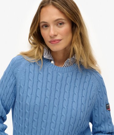 Slouchy Kabeltrui Image 4