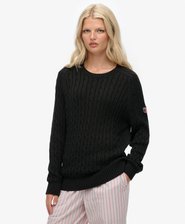 Slouchy Cable Knit Jumper