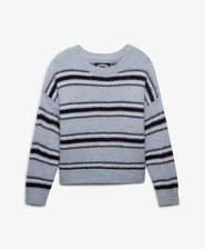 Slouchy Brushed Stripe Knit Jumper