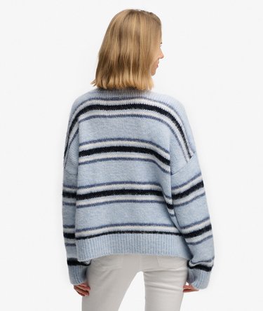 Slouchy Brushed Stripe Knit Jumper Image 5