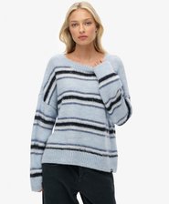 Slouchy Brushed Stripe Knit Jumper