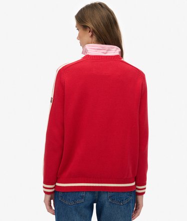 Pull en maille ray&eacute; coupe d&eacute;contract&eacute;e Image 5