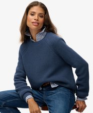 Relaxed Ribbed Knitted Jumper