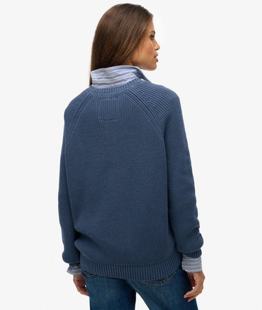 Avslappet ribbestrikket genser Image 5