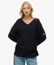 Oversized V Neck Jumper