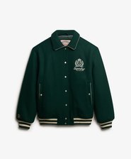 Chaqueta Bomber Country Club Mezcla de Lana