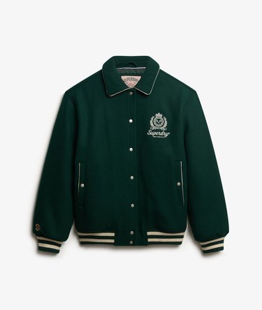 Chaqueta Bomber Country Club Mezcla de Lana Image 1