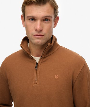 Maglione a coste con mezza zip Image 4