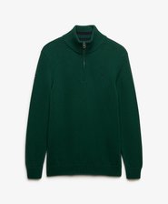 Cotton Half Zip Knit Jumper