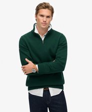Cotton Half Zip Knit Jumper