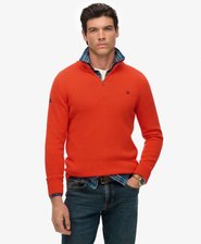 Cotton Half Zip Knit Jumper