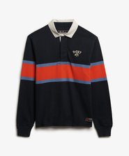 Polo de Rugby Vintage Athletic Stripe