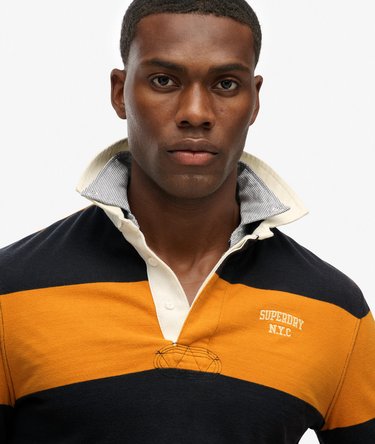 Vintage Athletic Stripe Rugby Top Image 4