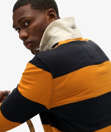 Vintage Athletic Stripe Rugby Top Image 2