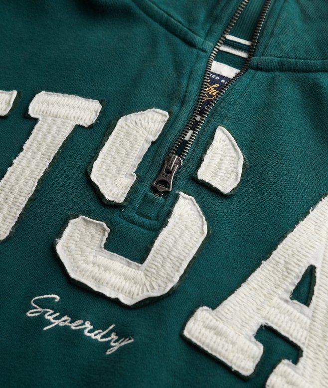 Athletic Essentials Applique Half Zip Sweatshirt