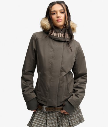 Bench Faux Fur Hooded Windcheater Jacket Image 1