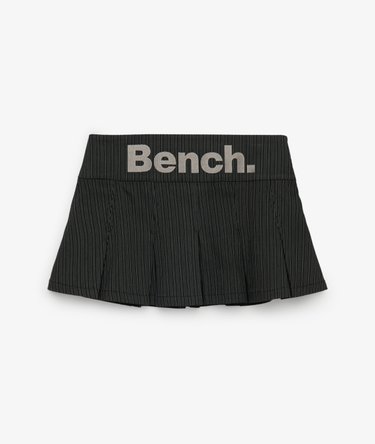 Bench Logo Pleated Stripe Mini Skirt Image 5