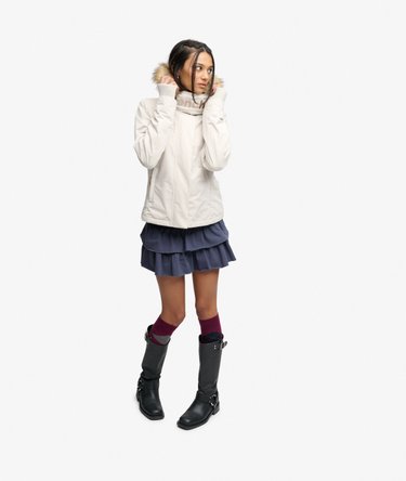 Bench Faux Fur Hooded Windcheater Jacket Image 3