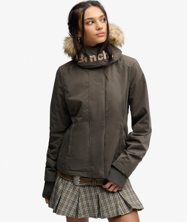 Bench Faux Fur Hooded Windcheater Jacket Image 2
