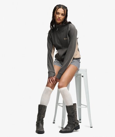 Bench High Neck Contrast Track Top Image 2