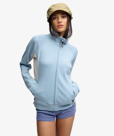 Bench High Neck Contrast Track Top Image 1