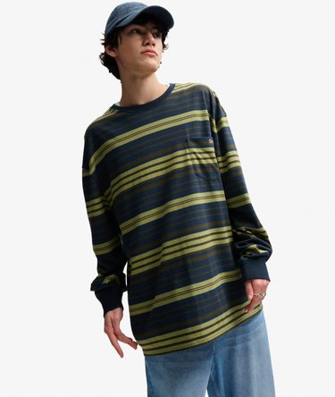 Bench Oversized Stripe Long Sleeve Top Image 1