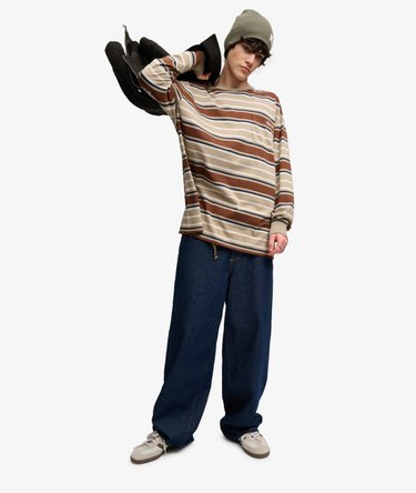 Bench Oversized Stripe Long Sleeve Top Image 3