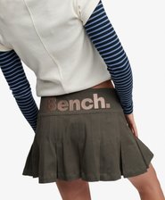 Bench Logo Pleated Twill Mini Skirt