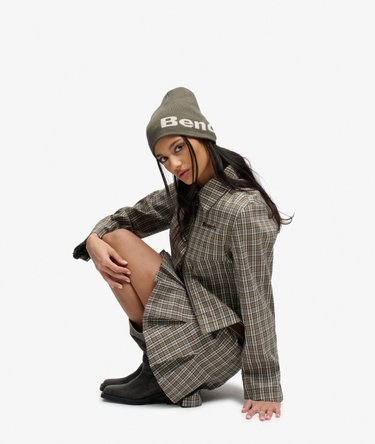 Bench Double Zip Collared Check Jacket Image 1