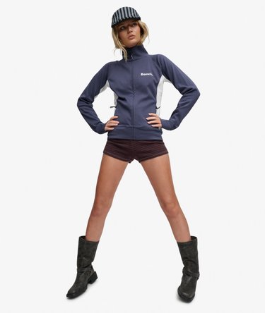 Bench High Neck Contrast Track Top Image 3