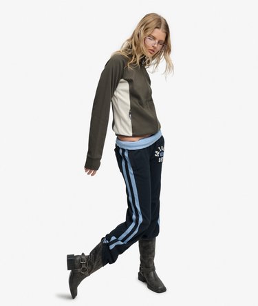 Bench High Neck Contrast Track Top Image 2