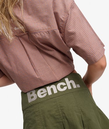 Bench Logo Pleated Peached Mini Skirt Image 2
