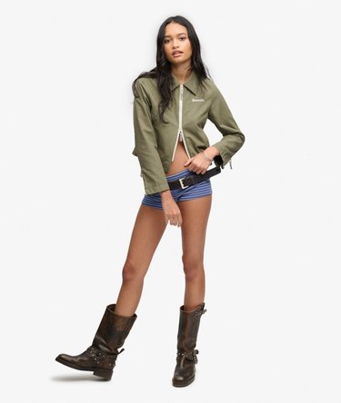 Bench Double Zip Collar Ripstop Jacket Image 3