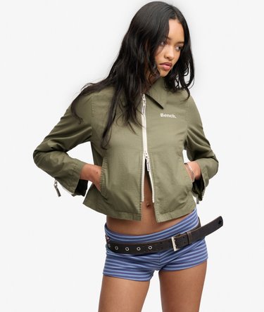 Bench Double Zip Collar Ripstop Jacket Image 2