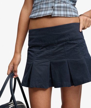 Bench Logo Pleated Peached Mini Skirt Image 1