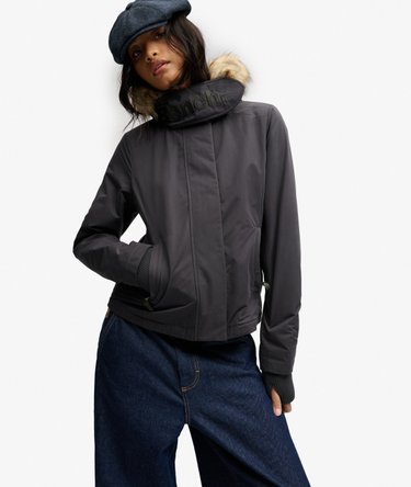 Bench Faux Fur Hooded Windcheater Jacket Image 1