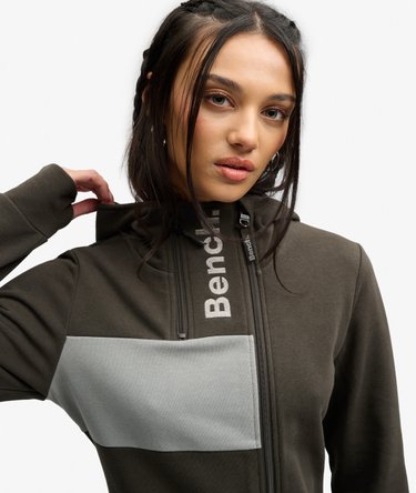 Bench Contrast Double Zip Hoodie Image 3