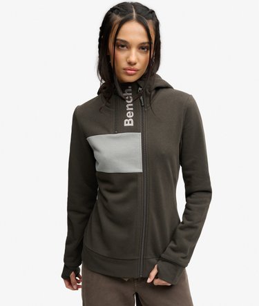 Bench Contrast Double Zip Hoodie Image 1