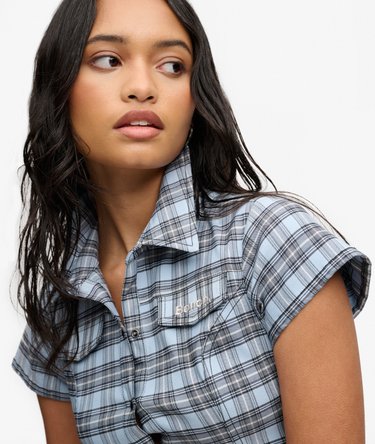 Bench Fitted Check Short Sleeve Shirt Image 3