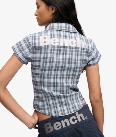 Bench Fitted Check Short Sleeve Shirt Image 4