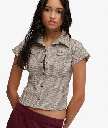 Bench Fitted Check Short Sleeve Shirt Image 1
