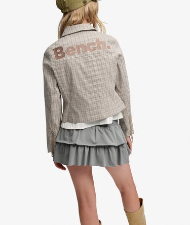 Bench Double Zip Collared Check Jacket Image 4