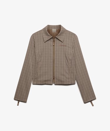 Bench Double Zip Collared Check Jacket Image 6
