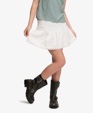 Broderie Trim Mini Skirt