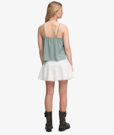 Broderie Trim Mini Skirt Image 6