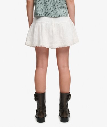 Broderie Trim Mini Skirt Image 4