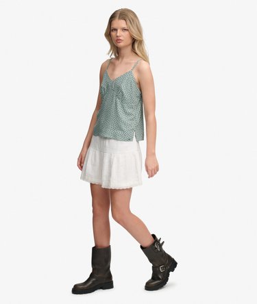 Broderie Trim Mini Skirt Image 5