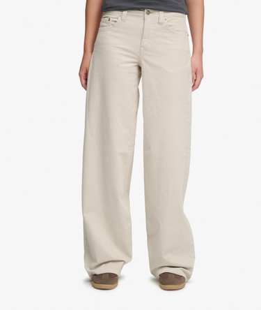 Mid Rise Baggy Corduroy Trousers Image 3