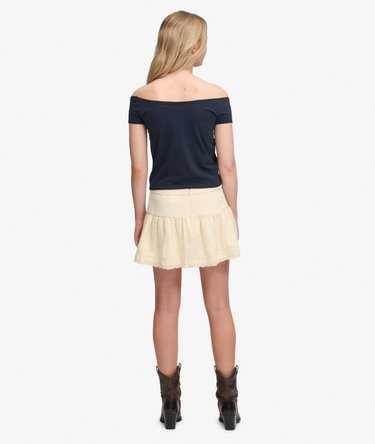 Broderie Trim Mini Skirt Image 6